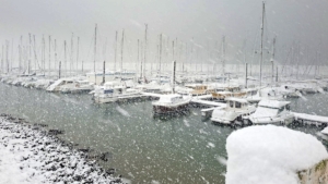 Sneeuwbui op 5 januari 2026 /AZ